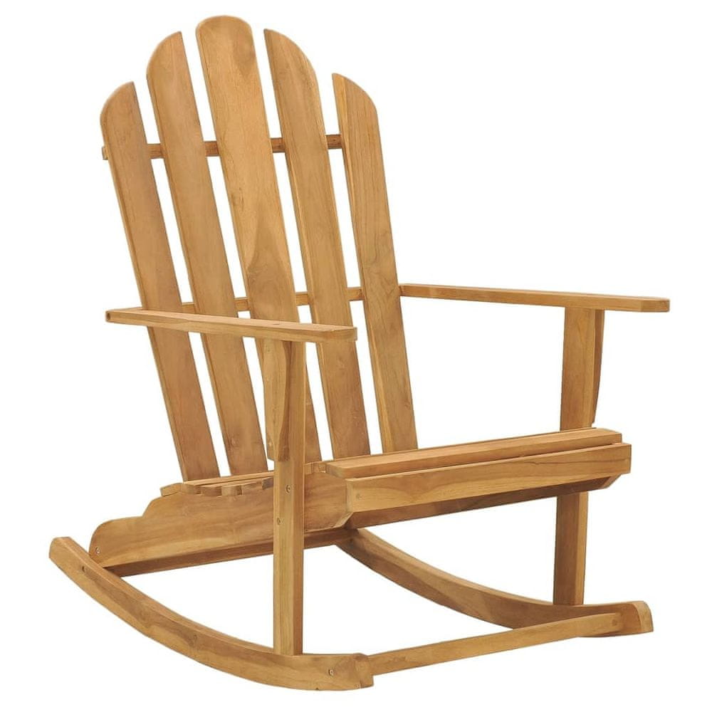 Petromila vidaXL Hojdacia stolička Adirondack z masívneho tíkového dreva
